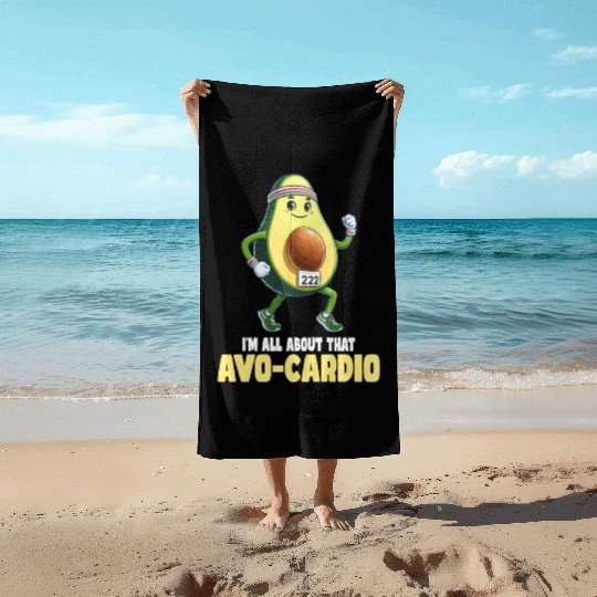 All About That Avo-Cardio Fun Run Beach Towels