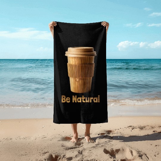 Be Natural, Bamboo Coffe Cup Beach Towels