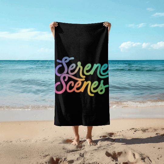 Find Your Calm - Serene Scenes Beach Towels