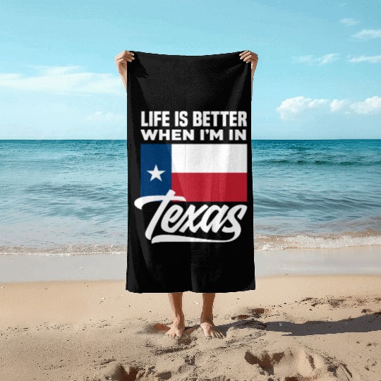 Texas Life Beach Towels