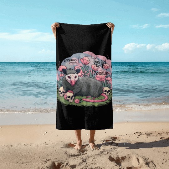 sweet dreams goth possum Street Cats Squad Beach Towels