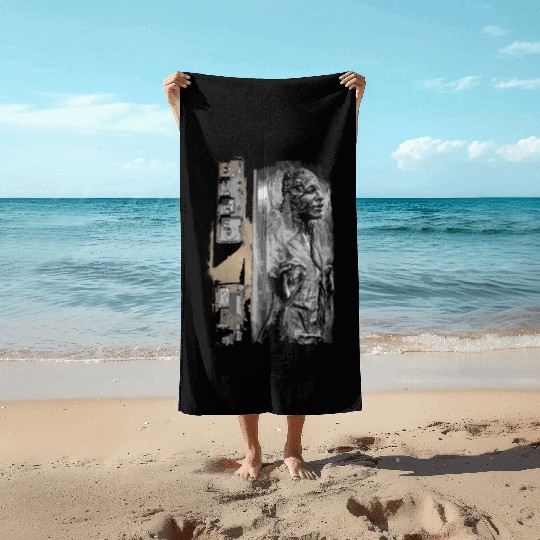 Han Solo Captured Beach Towels