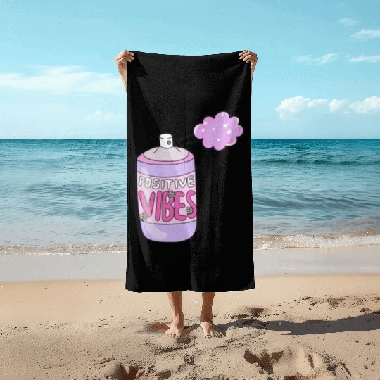 stay positive,stay cool Beach Towels