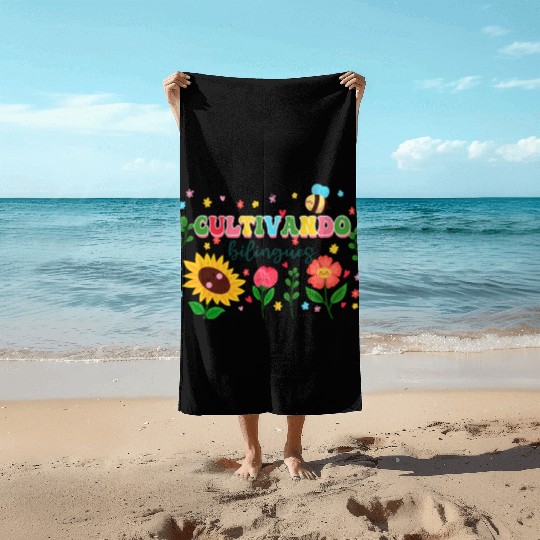 Cultivando Bilingües Spanish Teacher Beach Towels