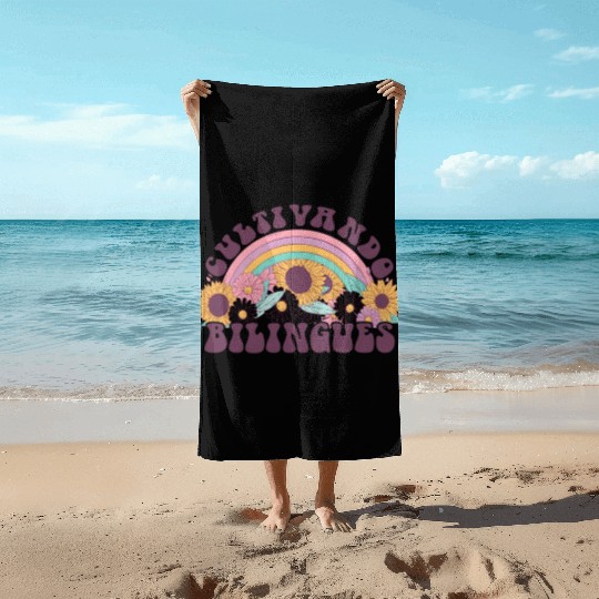 Cultivando Bilingües Spanish Teacher Beach Towels