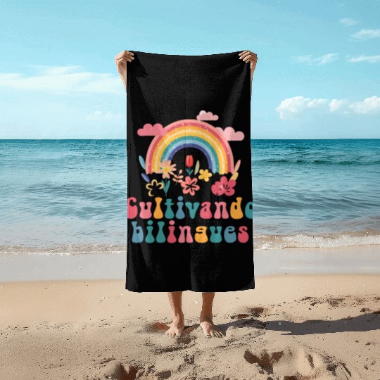 Cultivando Bilingües Spanish Teacher Beach Towels