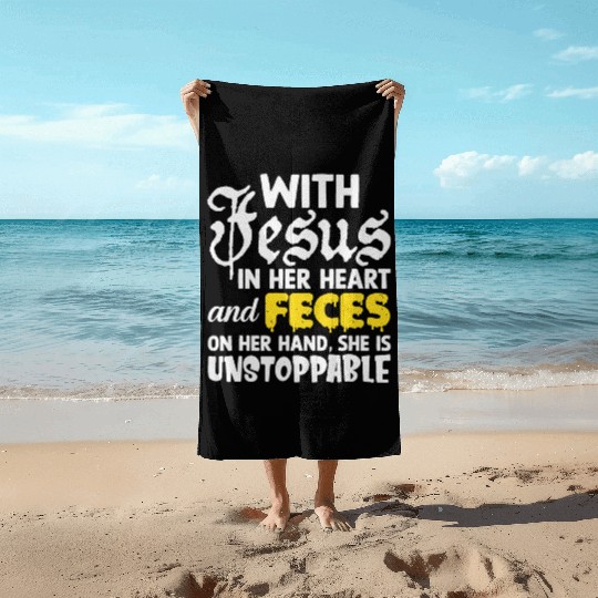 Cringe Jesus Meme Oddly Specific Stupid Funny Beach Towels