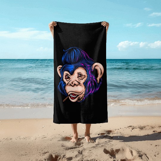 Monkey Hawk Beach Towels