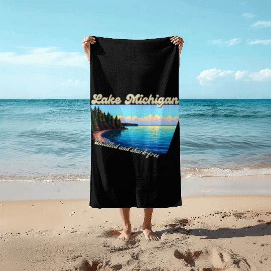 Lake Michigan Unsalted and shark-free Beach Towels
