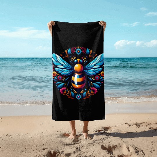 Queen Bee Jewelry Jewels Cute Beekeeping Beekeeper Beach Towels