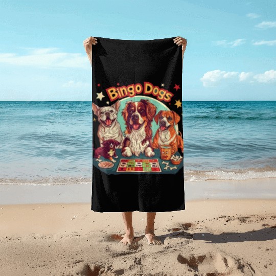Bingo Dogs Player Lover Friends Beach Towels