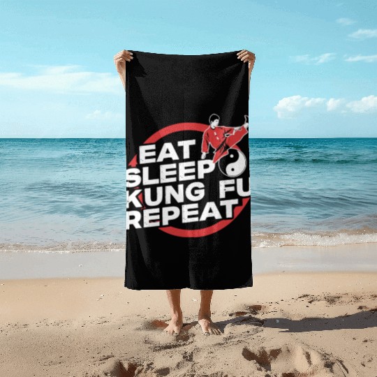 Kung Fu Chinese Kung Fu Asian Kung Fu Self defense Beach Towels