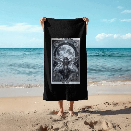 Cicadageddon Invasion Tour 2024 Funny Cicada Event Beach Towels