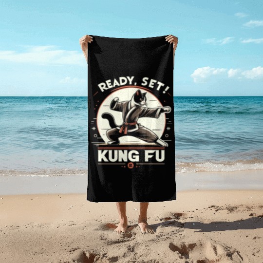 Kung Fu Chinese Kung Fu Asian Kung Fu Self defense Beach Towels