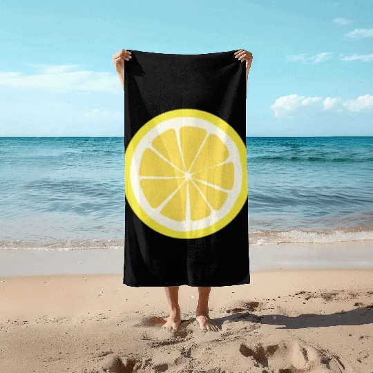 Citrus - Fruits - Orange - Lime - Grapefruit Beach Towels