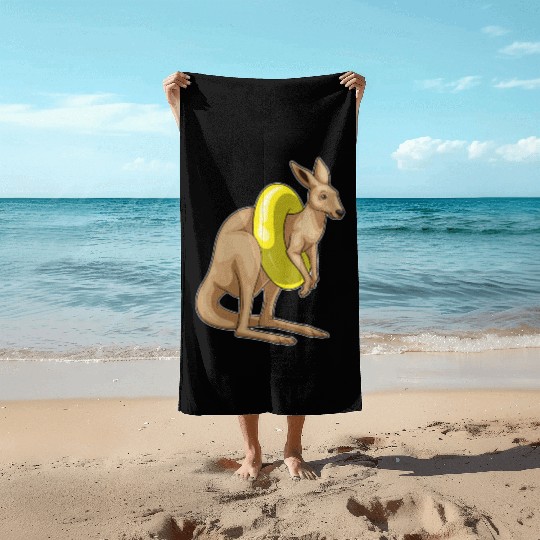 Kangaroo Swimming Swim ring Beach Towels