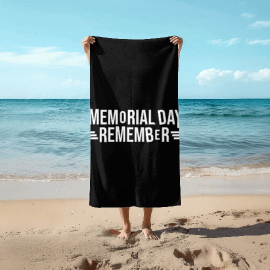 Memorial Day Commemorative Design Beach Towels