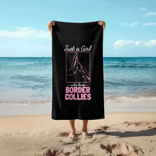 Border Collie Enthusiasts Unique Design Beach Towels