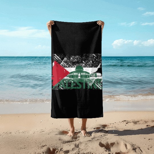 free palestine Beach Towels