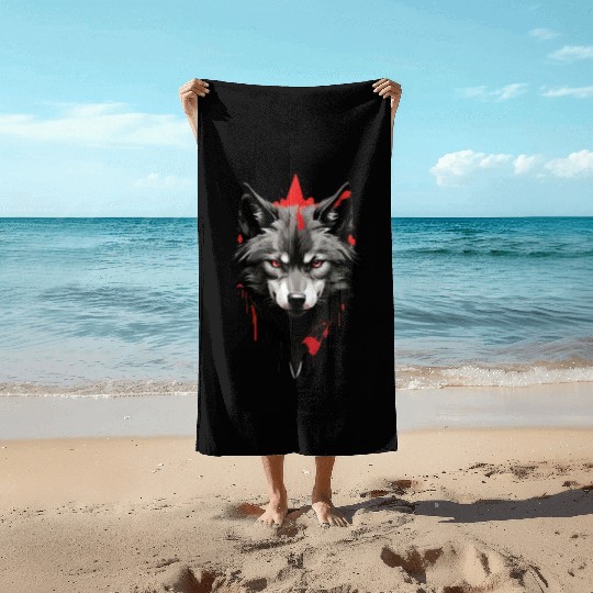 Three Wolf Moon Beach Towels