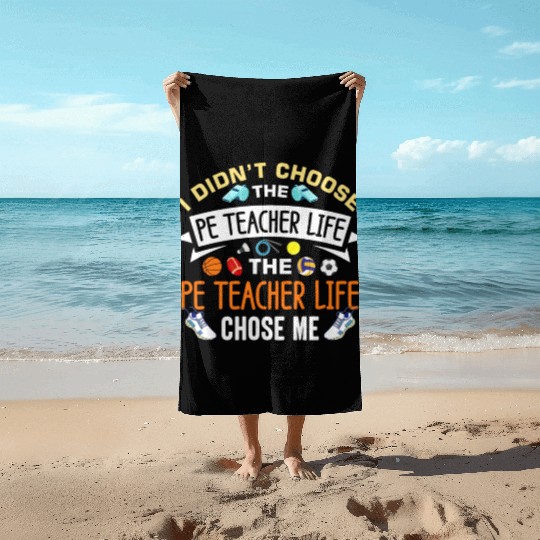 Inspiring Physical Education Teacher Design for PE Beach Towels