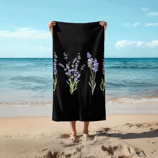 lilac beauty Beach Towels
