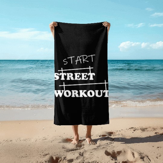 Fun calisthnics street workout generation Z school Beach Towels