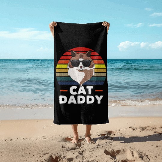 Ragdoll Cat Mommy Cat Mom Lover Beach Towels