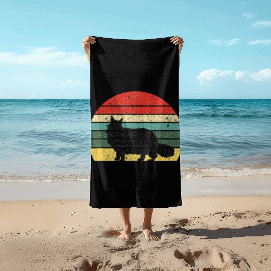 Cat Lover Gifts Maine Cat Beach Towels