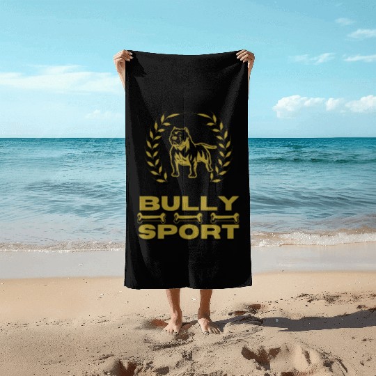 Bully Sport - Pitbull - cool design for Sport Beach Towels