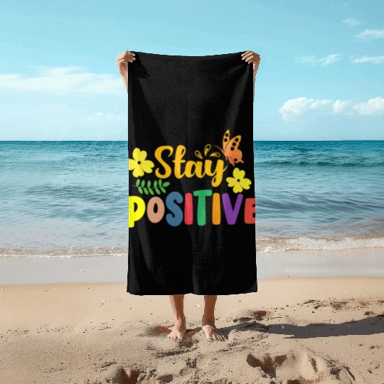 Stay Positive with Sunshine and Butterflies Beach Towels