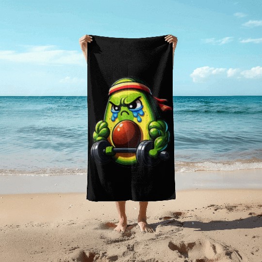 Weightlifing Fitness Workout Gym Avocado Beach Towels