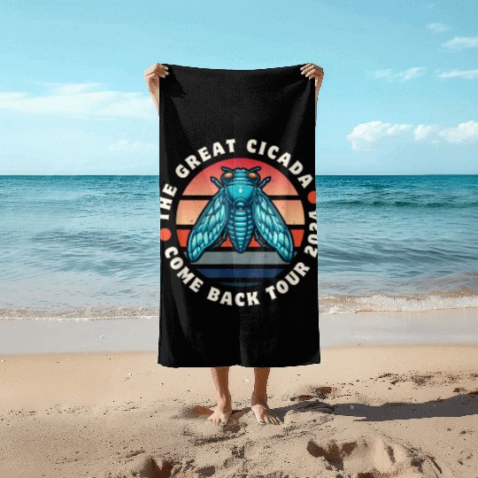 Cicada-Comeback-Insect-Magicicada- Beach Towels