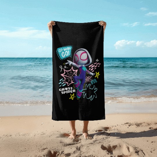 Marvel Spidey And His Amazing Friends Ghost Spider Beach Towels