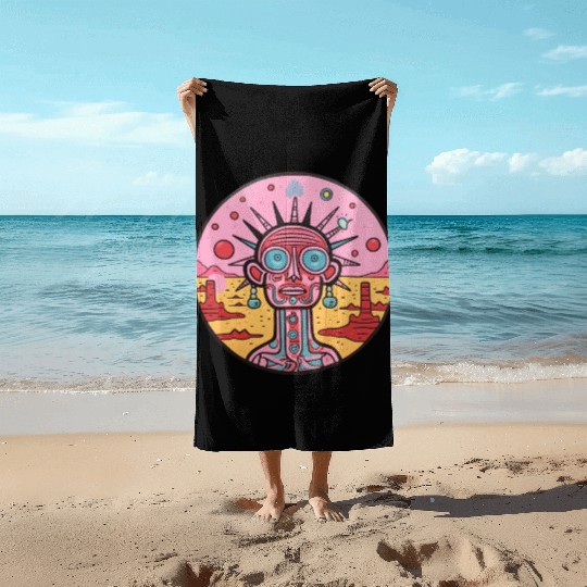 Ancient Punk Beach Towels