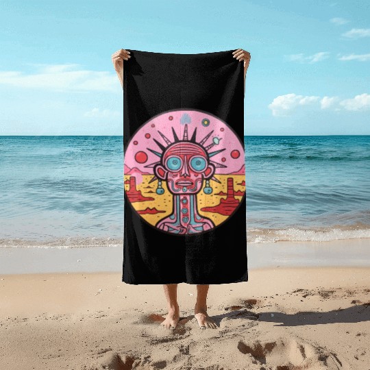 Ancient Punk Beach Towels