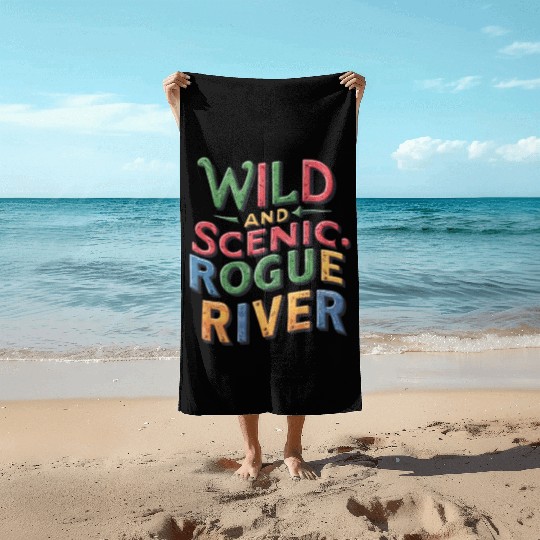 Wild and Scenic: Rogue River Beach Towels