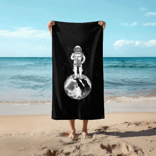 Triangle Instrument Player Kids Astronaut Musician Beach Towels