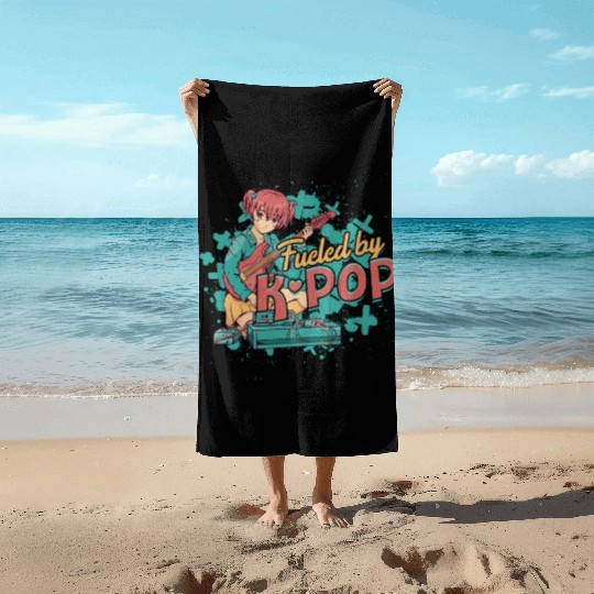K-Pop Korean Music Fueled By K-Pop Beach Towels
