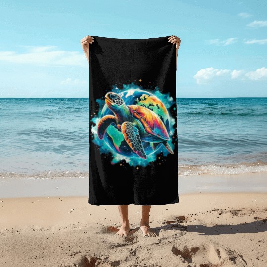 Earth Day Restore Sea Turtle Beach Towels