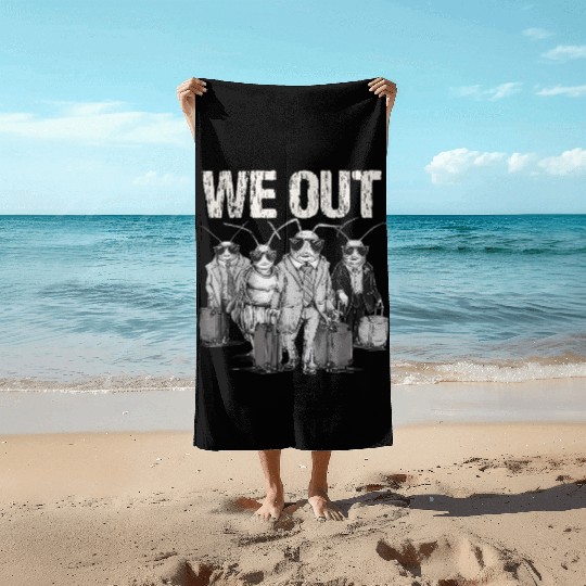 Cicada We Out Brood Emergence Beach Towels