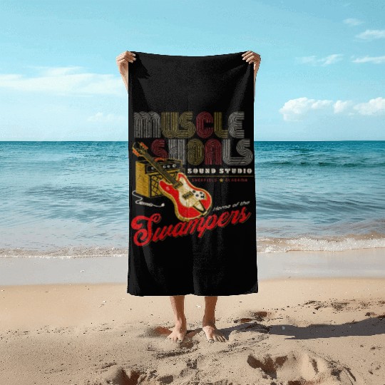 Muscle Shoals Sound Guitar Music Lovers Beach Towels