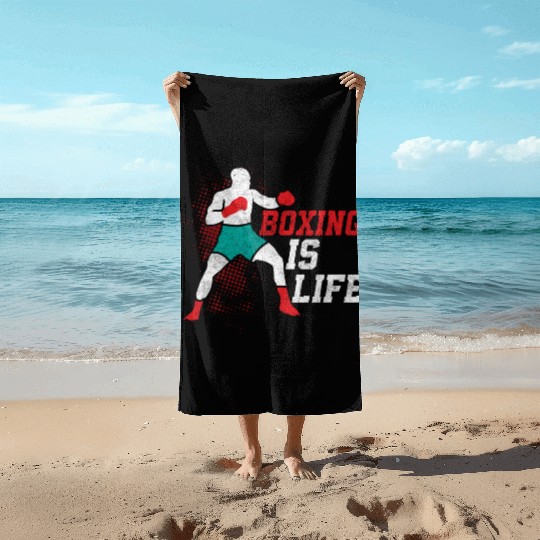 Boxing Is Life Boxer Training Beach Towels