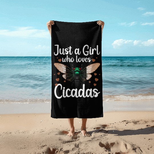 Cicadas Art Insect Lover Cicada Beach Towels
