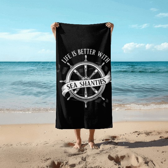 Sailor Meme Pirate Ship Ocean Sailing Beach Towels