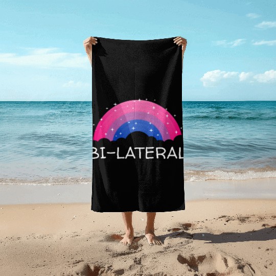 Bilateral Bisexual LGBTQ Bi Pride Asexual Pride Mo Beach Towels
