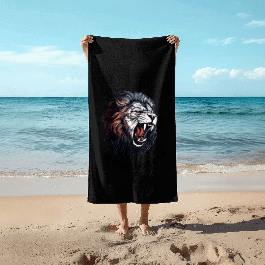 Yeshua Lion King Beach Towels
