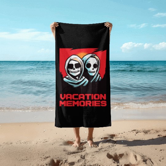 Strange Mummy: Vacation Memories Beach Towels