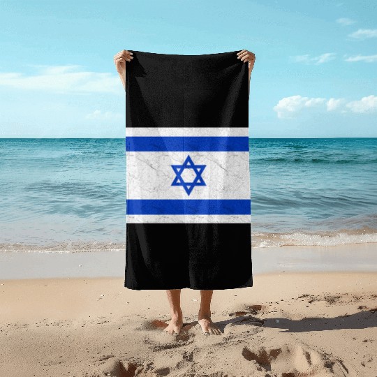 Israel Flag Beach Towels