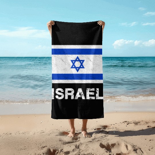 Israel Flag Beach Towels